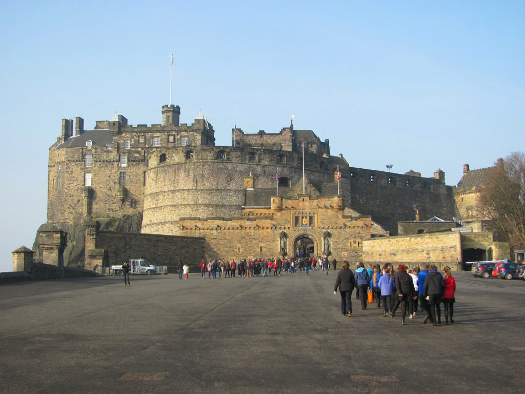 Entrée du château d'Edimbourg